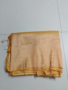 Orange softy silk saree...