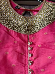Pink Embellished Blouse