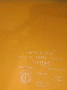 5 Pcs Vimal Gold Cotton Fabric - Blouse Unstitched