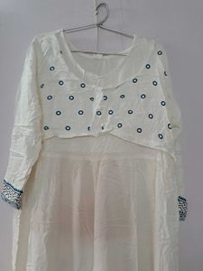 White Kurta With Dupatta