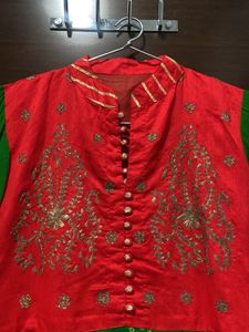 Ethenic Bandhej Gown. (New Year Sale)