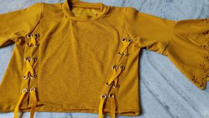 Yellow Crop Top