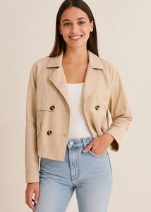 Zara Cropped Trench Coat