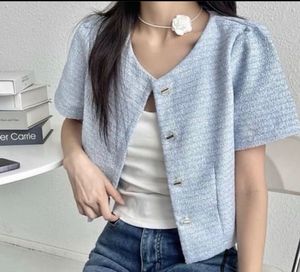 Knitted Cropped Cardigan