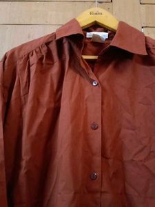 Vintage Rust Button-Down Shirt