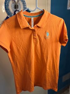 USPA Orange Polo Top