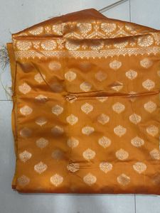 Elegant Orange Saree