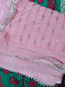 Pink Sequined Fabric