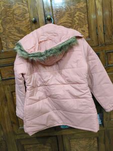 Pink Padded Jacket with Hood