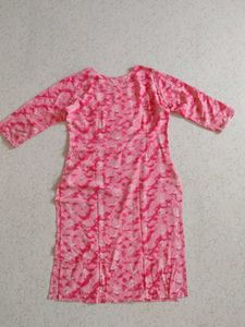 Pink Embroidered Kurta - Good condition