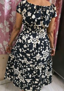Black And White Tired Two Way Dress