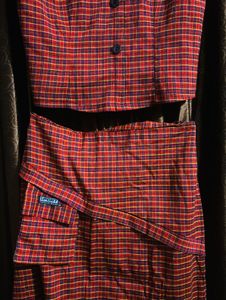 Pinteresty Red Checkered Co-ord Set
