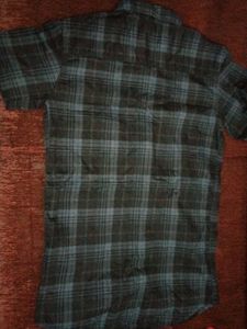 Men&#39;s Blue &amp; Black Plaid Shirt