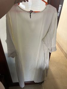 White Kurta - Plus Size - Not Worn