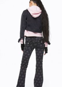 y2k blackpink flare Jeans🖤💗