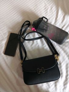 Imported Black Crossbody Bag
