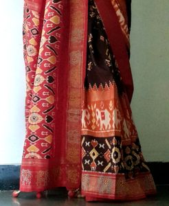 New RED and BROWN Patola Saare
