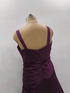 Purple Satin Gown