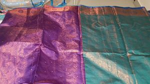 New Silk Saree With Stitched Blouse