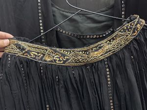 Black Embellished three piece dress