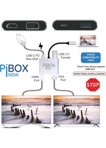 USB TYPE C HUB - Pi Box India