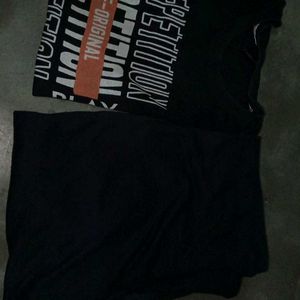 Black Graphic T-Shirt And Pant