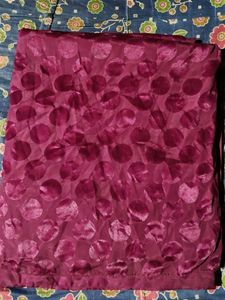 Burgundy Polka Dot Velvet Fabric