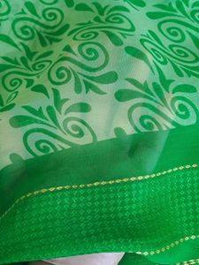 Parrot Green Daily Wear Saree