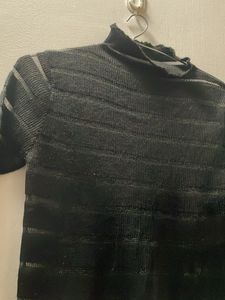 Striped Turtleneck Sweater