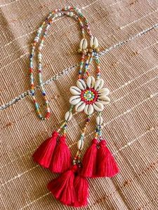 Beaded Tassel Necklace