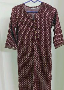 Maroon Straight Cut Top