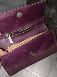 leather hand purse