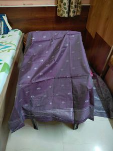 Elegant Pink &amp; Purple Zari Saree