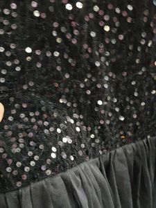 Black Sequin Party Dress
