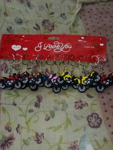 Excellent Brand New Bike Keychain Set