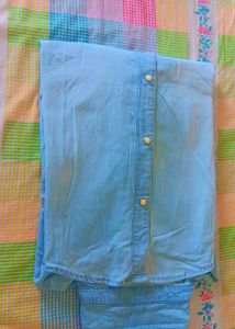 Cute Blue Denim Shirt