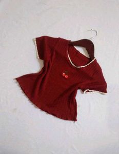 SAVANA Cute Cherry Top