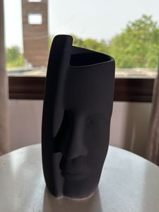 Black Ceramic Vase Multipurpose