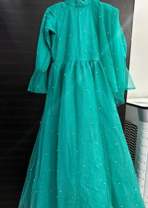 Elegant Green Ethnic Gown