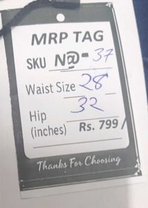 N@37 Size-28 Dark Blue Denim Jeans