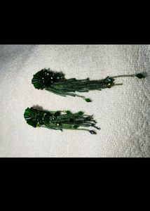 Dark Green Earrings
