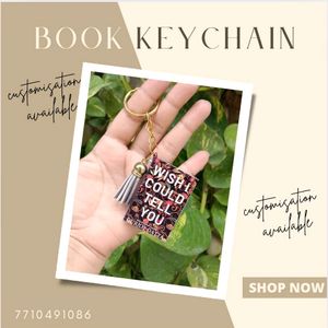 Book Keychains (Customisation Available)