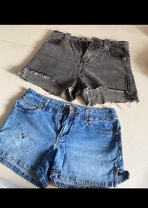Super Combo Of 2 trendy Denim Shorts