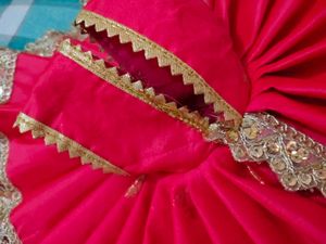 Laddu Gopal Dress - Red &amp; Gold