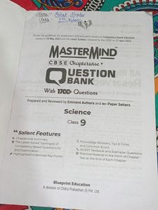 Mastermind Question Bank Class 9th Science