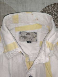 Yellow &amp; White Plaid Button-Down Shirt