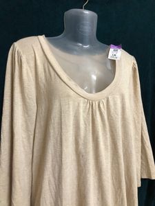 Old Navy Cream Long Sleeve Top
