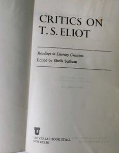 T.S. Eliot Books (2)