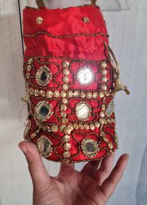 Red Potli Bag