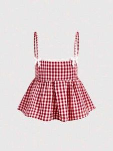 Red Gingham Cami Top